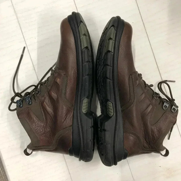 Clarks Ash Gortex Boots Men 9.5M Leather Waterproof Hiking Mid EUC‎ Brown - Picture 2 of 10